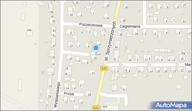 Nidzica, Aleja Sprzymierzonych, 35, mapa Nidzica