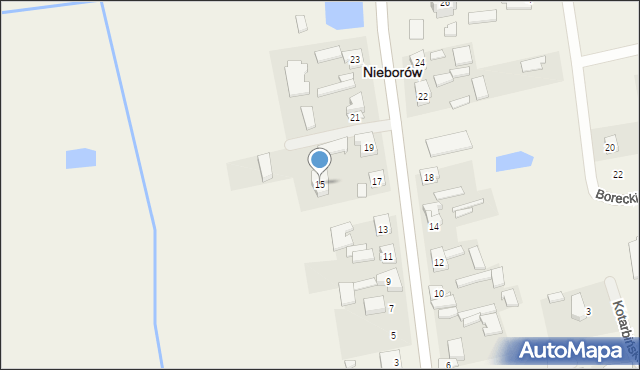 Nieborów, Aleja Legionów Polskich, 15, mapa Nieborów