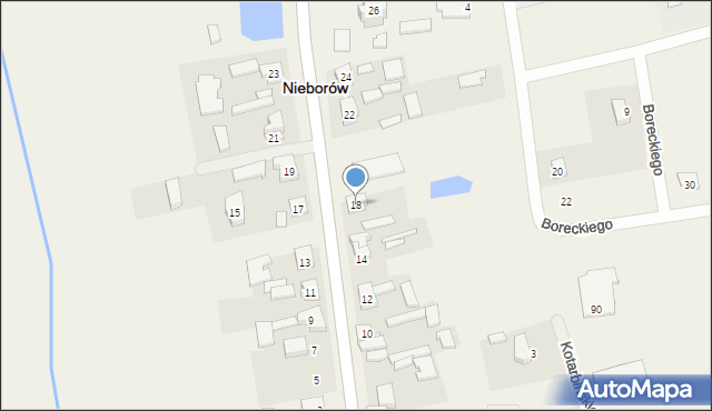 Nieborów, Aleja Legionów Polskich, 18, mapa Nieborów