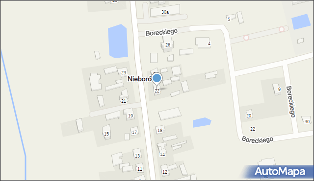 Nieborów, Aleja Legionów Polskich, 22, mapa Nieborów
