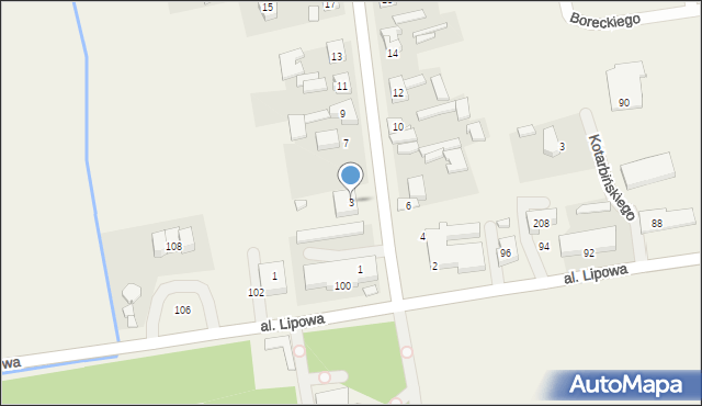 Nieborów, Aleja Legionów Polskich, 3, mapa Nieborów