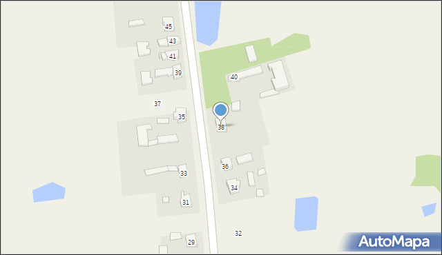 Nieborów, Aleja Legionów Polskich, 38, mapa Nieborów