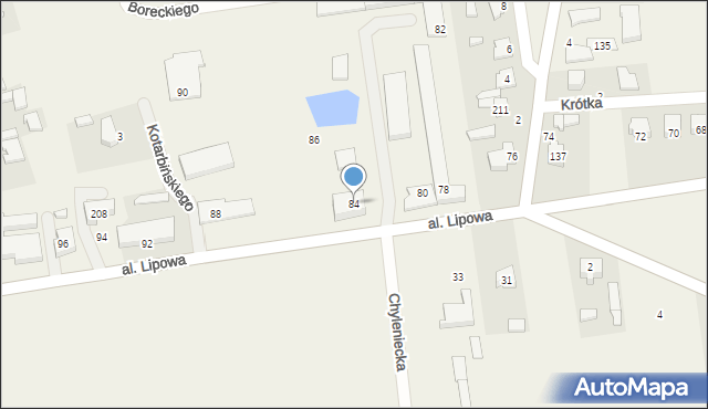 Nieborów, Aleja Lipowa, 84, mapa Nieborów