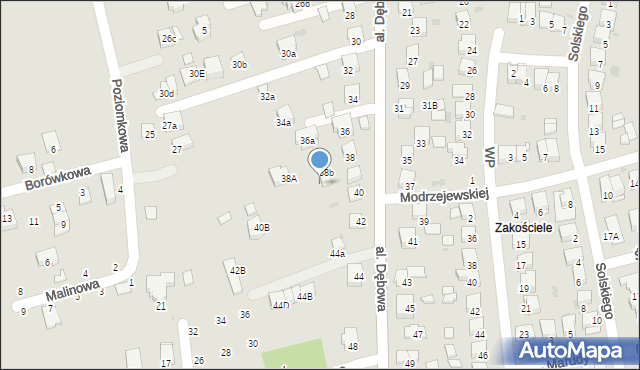 Niepołomice, Aleja Dębowa, 40a, mapa Niepołomice