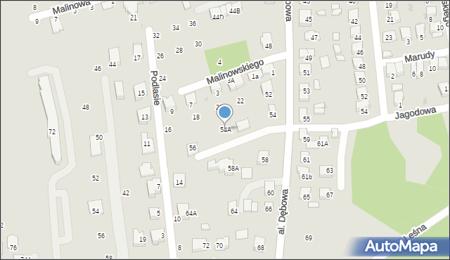 Niepołomice, Aleja Dębowa, 54A, mapa Niepołomice