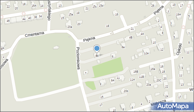 Niepołomice, Aleja Dębowa, 8b, mapa Niepołomice