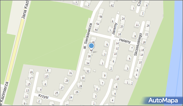 Nieporęt, Aleja Sienkiewicza Henryka, 40, mapa Nieporęt