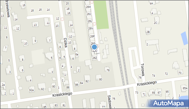 Nowa Iwiczna, Aleja Zgody, 26W, mapa Nowa Iwiczna