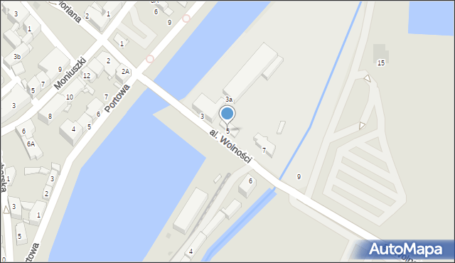 Nowa Sól, Aleja Wolności, 5, mapa Nowa Sól