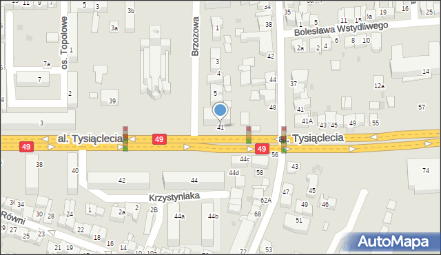 Nowy Targ, Aleja Tysiąclecia, 41, mapa Nowego Targu