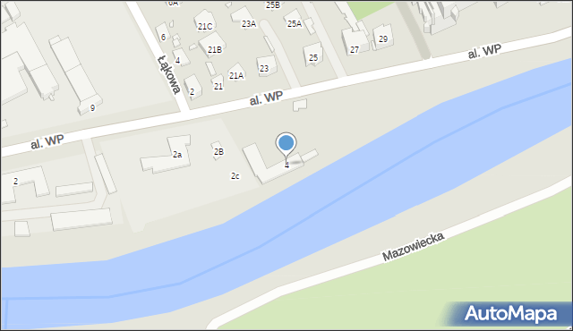 Nysa, Aleja Wojska Polskiego, 4, mapa Nysy