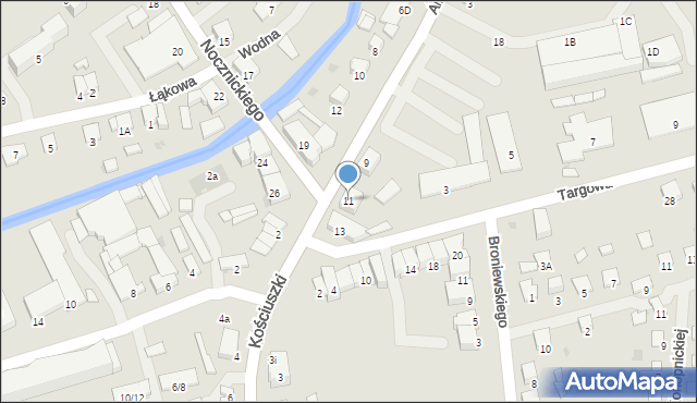 Olecko, Aleje Lipowe, 11, mapa Olecko