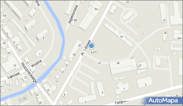 Olecko, Aleje Lipowe, 3, mapa Olecko