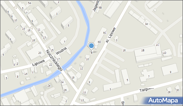 Olecko, Aleje Lipowe, 8, mapa Olecko