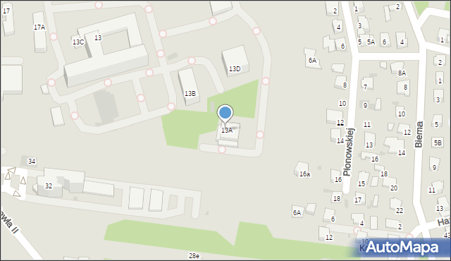 Olkusz, Aleja Tysiąclecia, 13A, mapa Olkusz