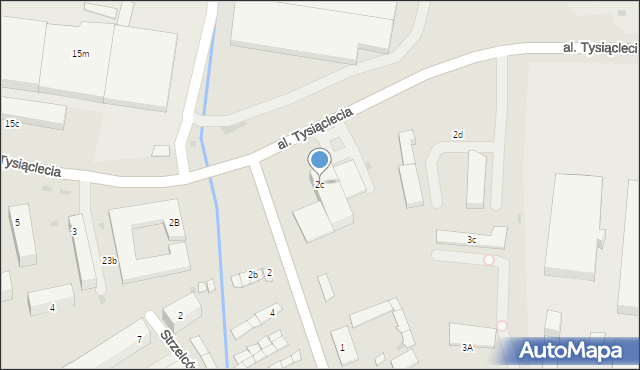 Olkusz, Aleja Tysiąclecia, 2c, mapa Olkusz