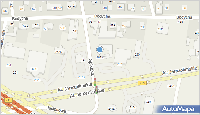 Opacz-Kolonia, Aleje Jerozolimskie, 262A, mapa Opacz-Kolonia
