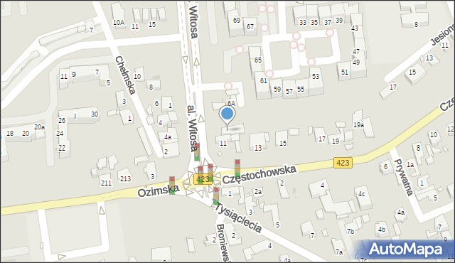 Opole, Aleja Witosa Wincentego, 2, mapa Opola