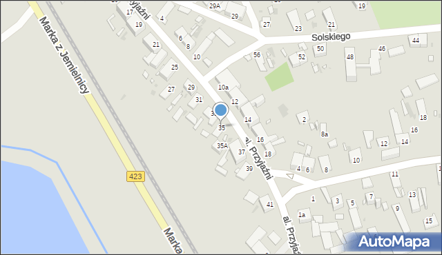 Opole, Aleja Przyjaźni, 35, mapa Opola