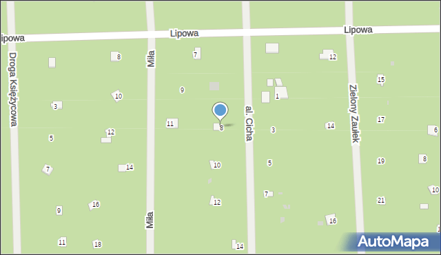 Osiedle Wilga, Aleja Cicha, 8, mapa Osiedle Wilga