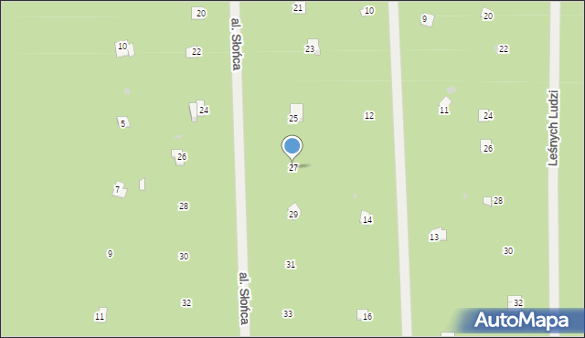 Osiedle Wilga, Aleja Słońca, 27, mapa Osiedle Wilga