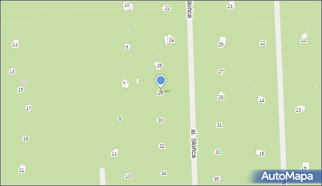 Osiedle Wilga, Aleja Słońca, 28, mapa Osiedle Wilga