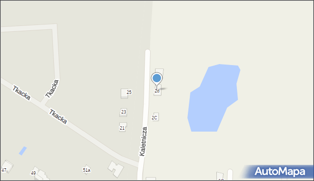 Osiniec, Aleja Pierwsza, 2d, mapa Osiniec