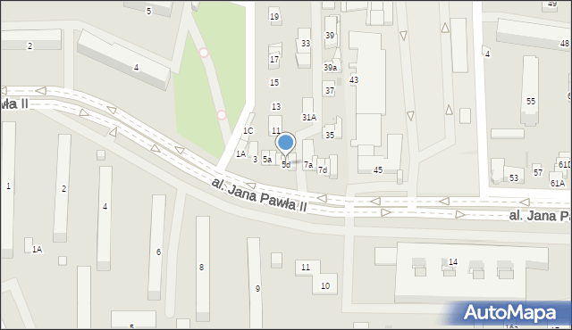 Ostrowiec Świętokrzyski, Aleja Jana Pawła II, 5d, mapa Ostrowiec Świętokrzyski