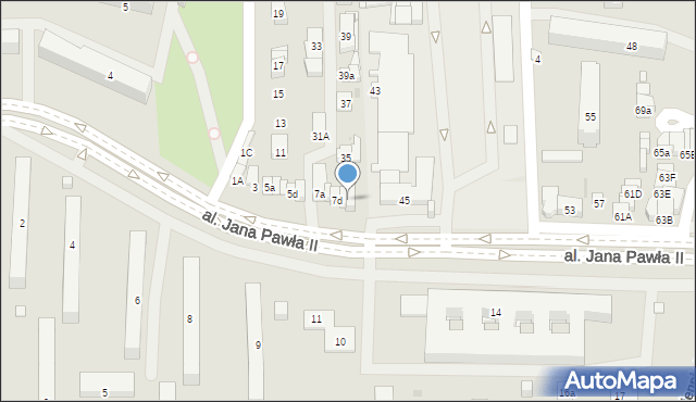 Ostrowiec Świętokrzyski, Aleja Jana Pawła II, 7f, mapa Ostrowiec Świętokrzyski