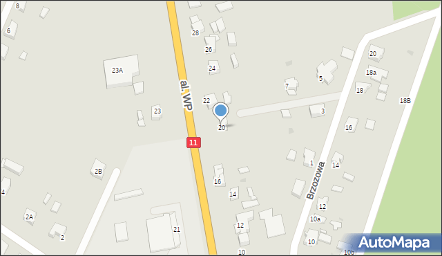 Ostrzeszów, Aleja Wojska Polskiego, 20, mapa Ostrzeszów