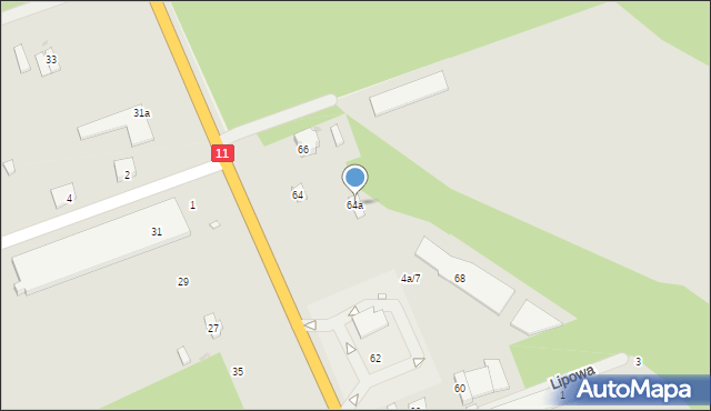 Ostrzeszów, Aleja Wojska Polskiego, 64a, mapa Ostrzeszów