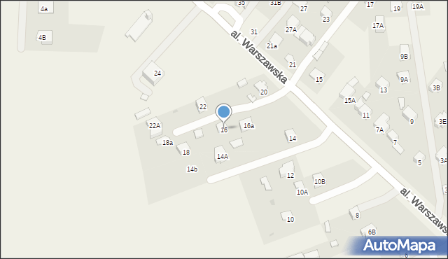 Panieńszczyzna, Aleja Warszawska, 16, mapa Panieńszczyzna