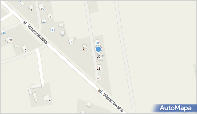 Panieńszczyzna, Aleja Warszawska, 1C, mapa Panieńszczyzna
