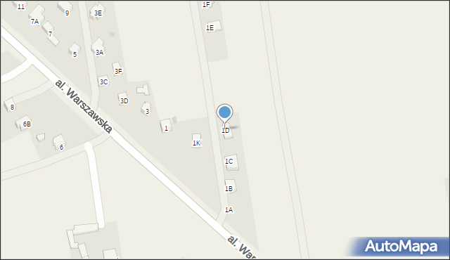 Panieńszczyzna, Aleja Warszawska, 1D, mapa Panieńszczyzna