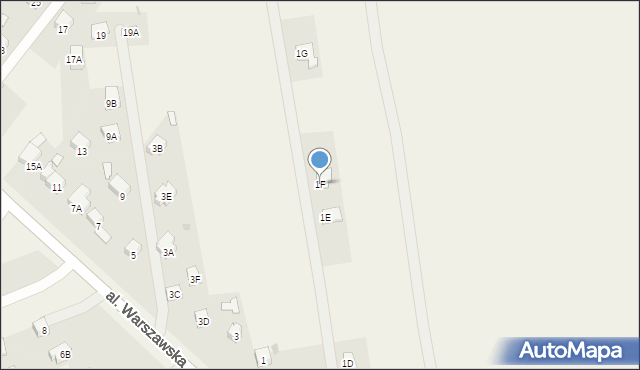 Panieńszczyzna, Aleja Warszawska, 1F, mapa Panieńszczyzna