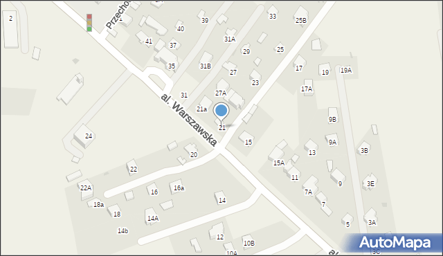 Panieńszczyzna, Aleja Warszawska, 21, mapa Panieńszczyzna