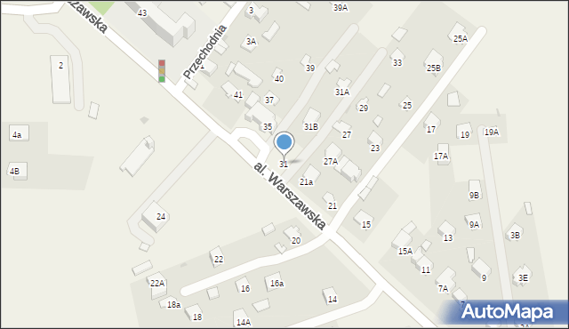 Panieńszczyzna, Aleja Warszawska, 31, mapa Panieńszczyzna