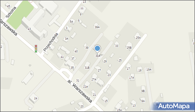 Panieńszczyzna, Aleja Warszawska, 31A, mapa Panieńszczyzna