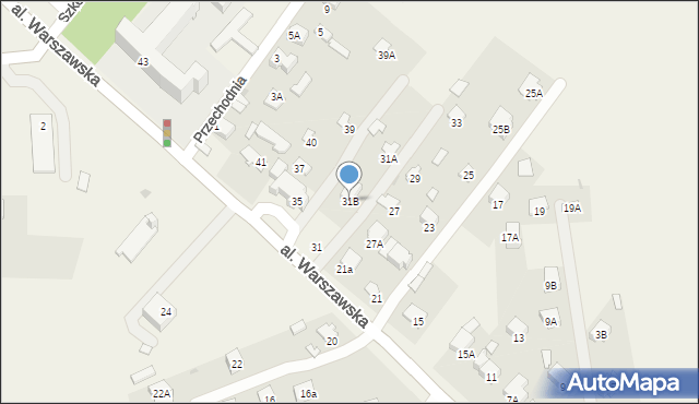 Panieńszczyzna, Aleja Warszawska, 31B, mapa Panieńszczyzna