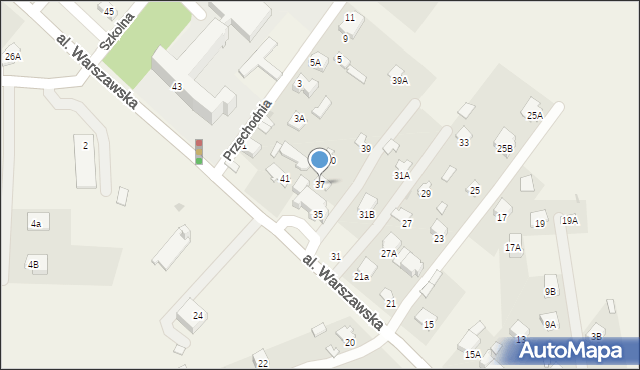Panieńszczyzna, Aleja Warszawska, 37, mapa Panieńszczyzna