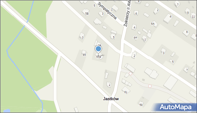 Panieńszczyzna, Aleja Warszawska, 65a, mapa Panieńszczyzna