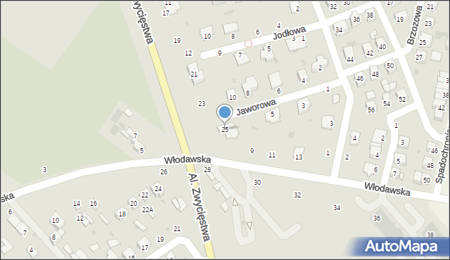 Parczew, Aleja Zwycięstwa, 25, mapa Parczew