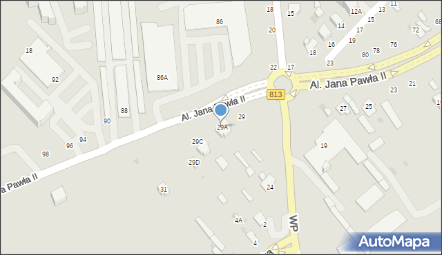 Parczew, Aleje Jana Pawła II, 29A, mapa Parczew