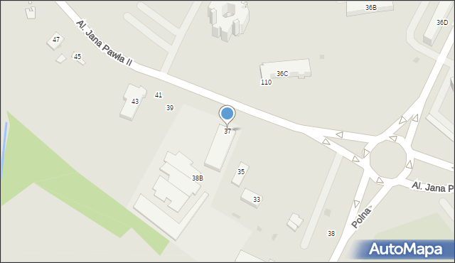 Parczew, Aleje Jana Pawła II, 37, mapa Parczew