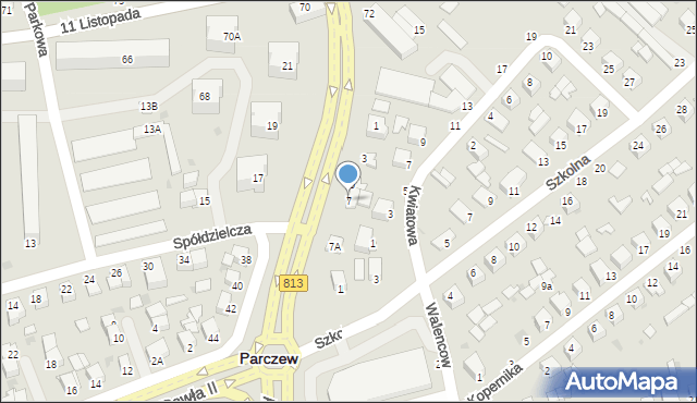 Parczew, Aleje Zwycięstwa, 7, mapa Parczew