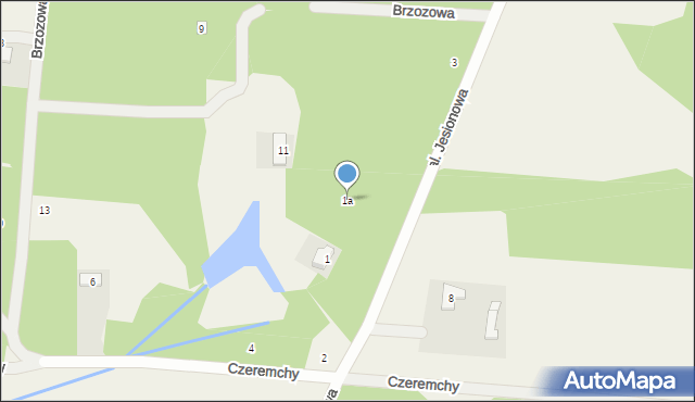 Petrykozy, Aleja Jesionowa, 1a, mapa Petrykozy