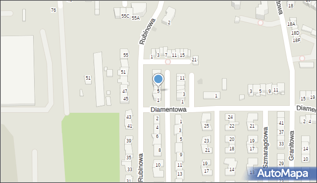 Piaseczno, Alabastrowa, 5, mapa Piaseczno