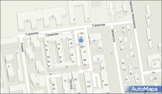 Piaseczno, Albatrosów, 15D, mapa Piaseczno