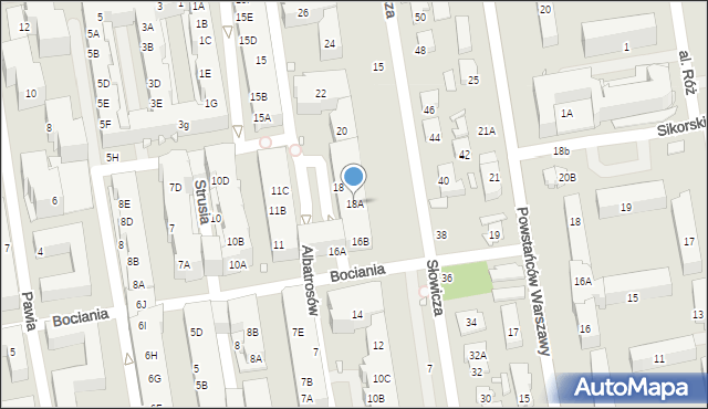 Piaseczno, Albatrosów, 18A, mapa Piaseczno