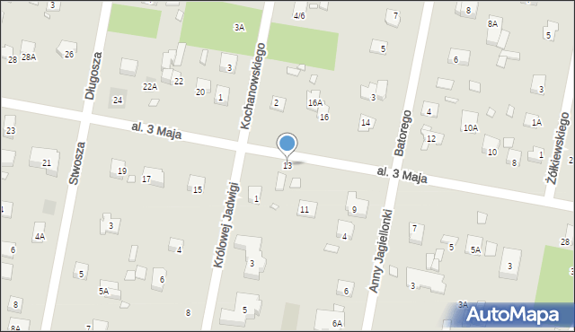 Piaseczno, Aleja 3 Maja, 13, mapa Piaseczno